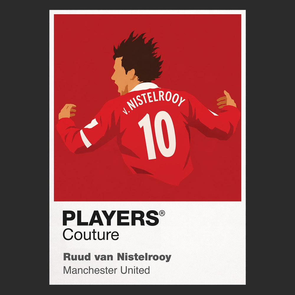 Ruud van Nistelrooy Manchester United black Icon Frame artwork detail