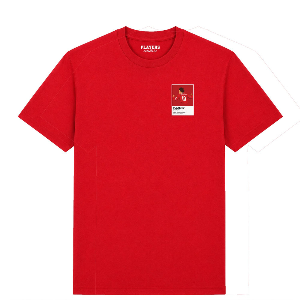 Ruud van Nistelrooy Manchester United Icon Frame Men's T-Shirt – red