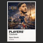 Ryan Cherki France Atlas Frame artwork by Players Couture