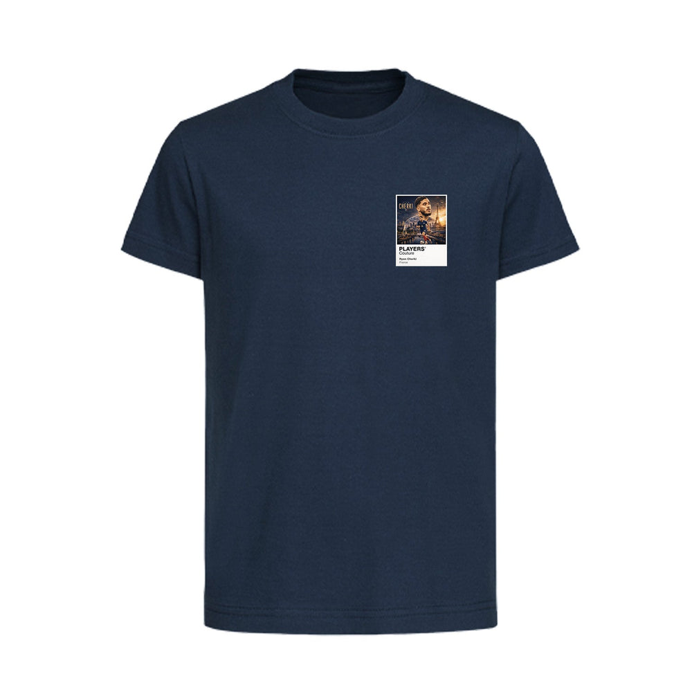 Ryan Cherki France Atlas Frame White kids t-shirt by Players Couture