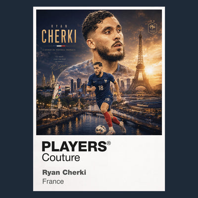 Ryan Cherki France Atlas Frame artwork by Players Couture
