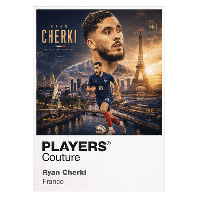 Ryan Cherki France Atlas Frame artwork by Players Couture