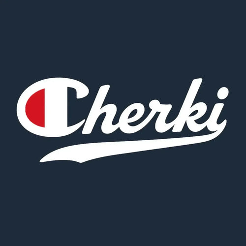 Ryan Cherki Logo Men's T-Shirt – navy close-up detail shot of the Ryan Cherki Players Couture logo design