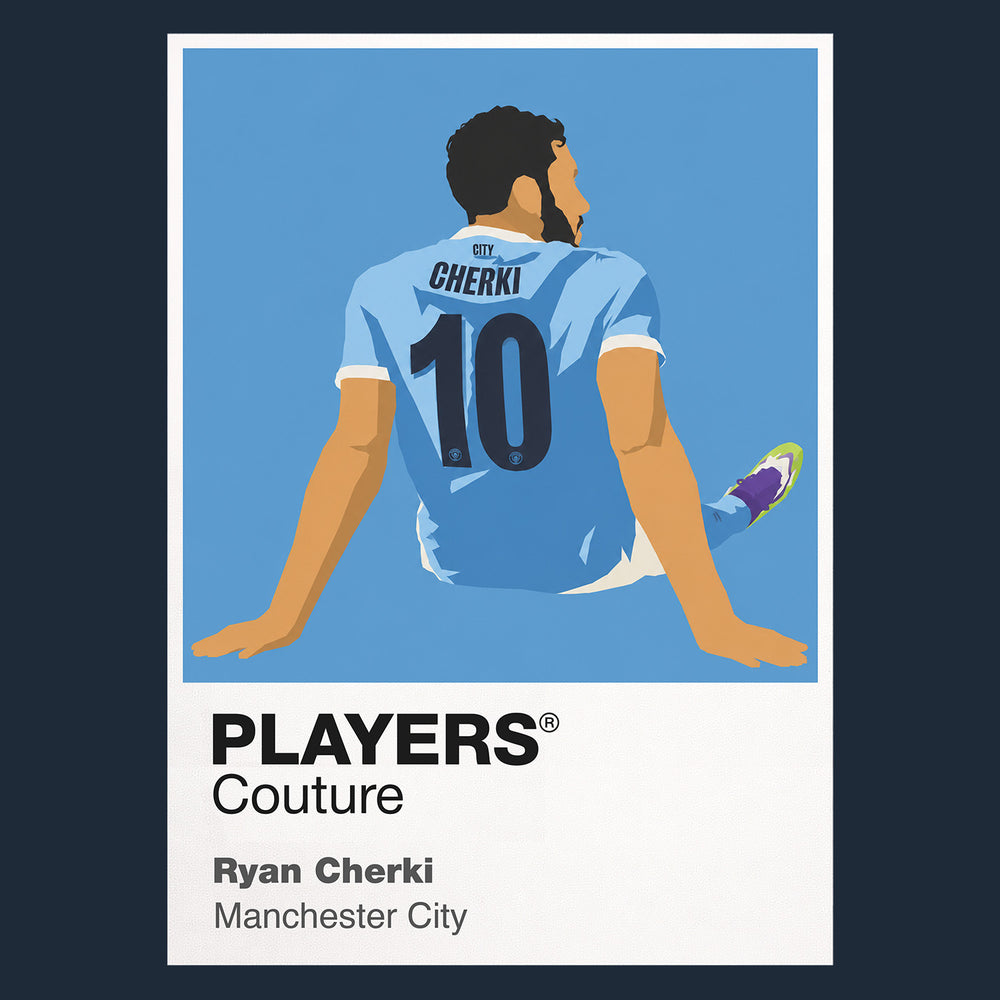 Ryan Cherki Manchester City Icon Frame — Navy