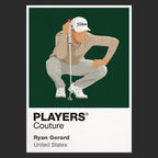 Ryan Gerard Golf Icon Frame Men's Polo Shirt in Black - Players Couture Streetwear