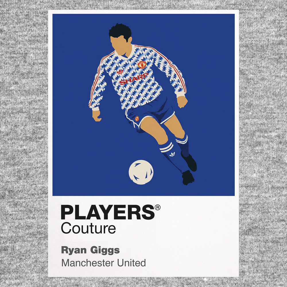 Ryan Giggs Blue Away Man United Icon Frame Men's T-Shirt
