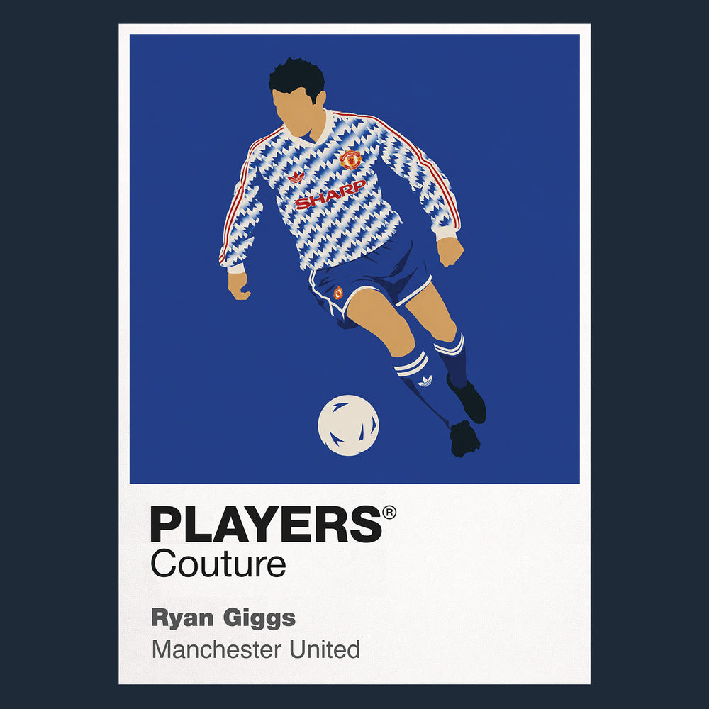 Ryan Giggs Blue Away Man United Icon Frame Men's T-Shirt