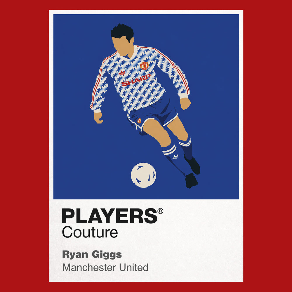 Ryan Giggs Blue Away Man United Icon Frame Men's T-Shirt