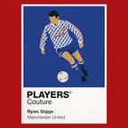 Ryan Giggs Blue Away Man United Icon Frame Men's T-Shirt