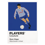 Ryan Giggs Blue Away Man United Icon Frame Men's T-Shirt