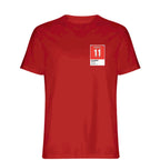 Ryan Giggs 11 Football t-shirt – red men's t-shirt featuring the Ryan Giggs 11 Football Players Couture logo