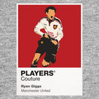 Ryan Giggs Manchester United Icon Frame Men's Hoodie — Gray Artwork