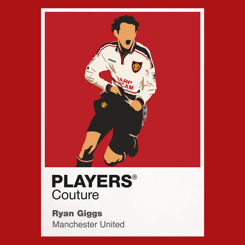 Ryan Giggs Manchester United Icon Frame Men's Hoodie — Red Artwork