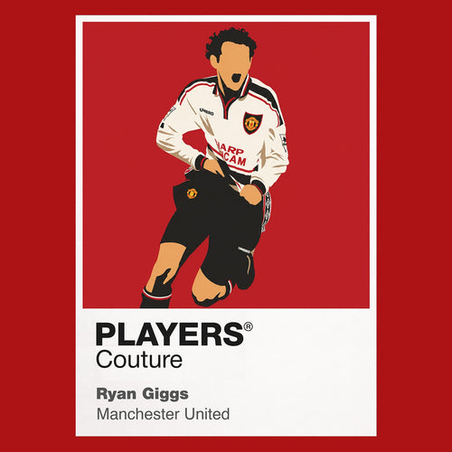 Ryan Giggs Manchester United Icon Frame Men's Hoodie — Red Artwork