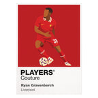 Ryan Gravenberch Liverpool Icon Frame — White