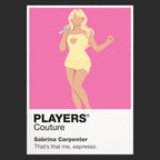 Sabrina Carpenter Sabrina Carpenter's vintage show-business styling and playful pop confidence Icon Frame artwork in black