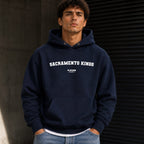 Sacramento Kings name-print hoodie - black