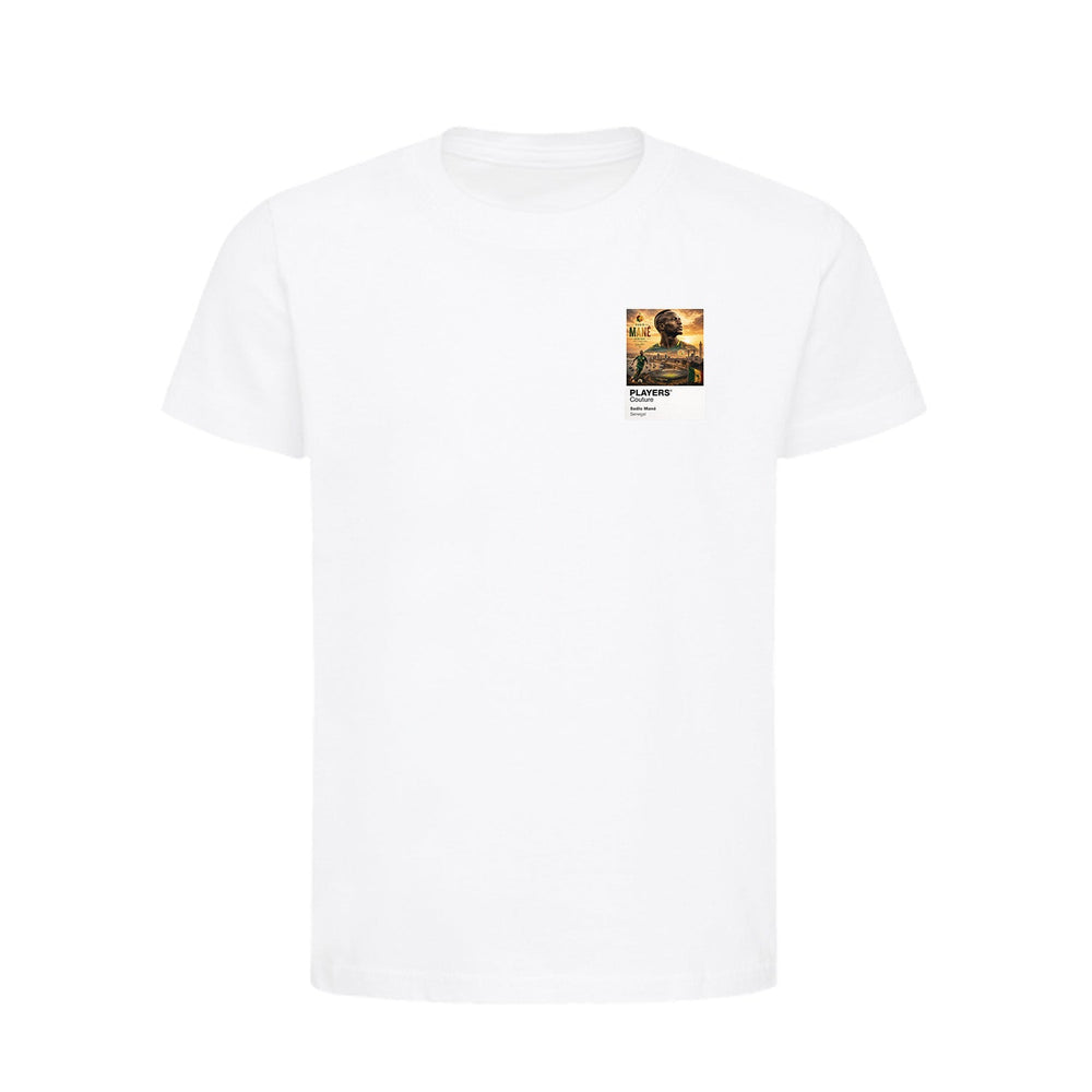 Sadio Mane Senegal Atlas Frame White kids t-shirt by Players Couture