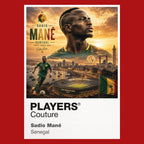 Sadio Mane Senegal Atlas Frame artwork by Players Couture