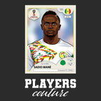 Sadio Mane World Cup Sticker Kids T-Shirt – sadio mane black Players Couture design