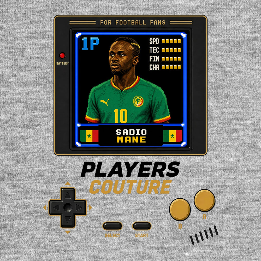 Sadio Mane Icon 8-Bit Men's Hoodie - image 9
