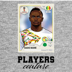 Sadio Mane World Cup Sticker Kids Hoodie – sadio mane grey Players Couture design