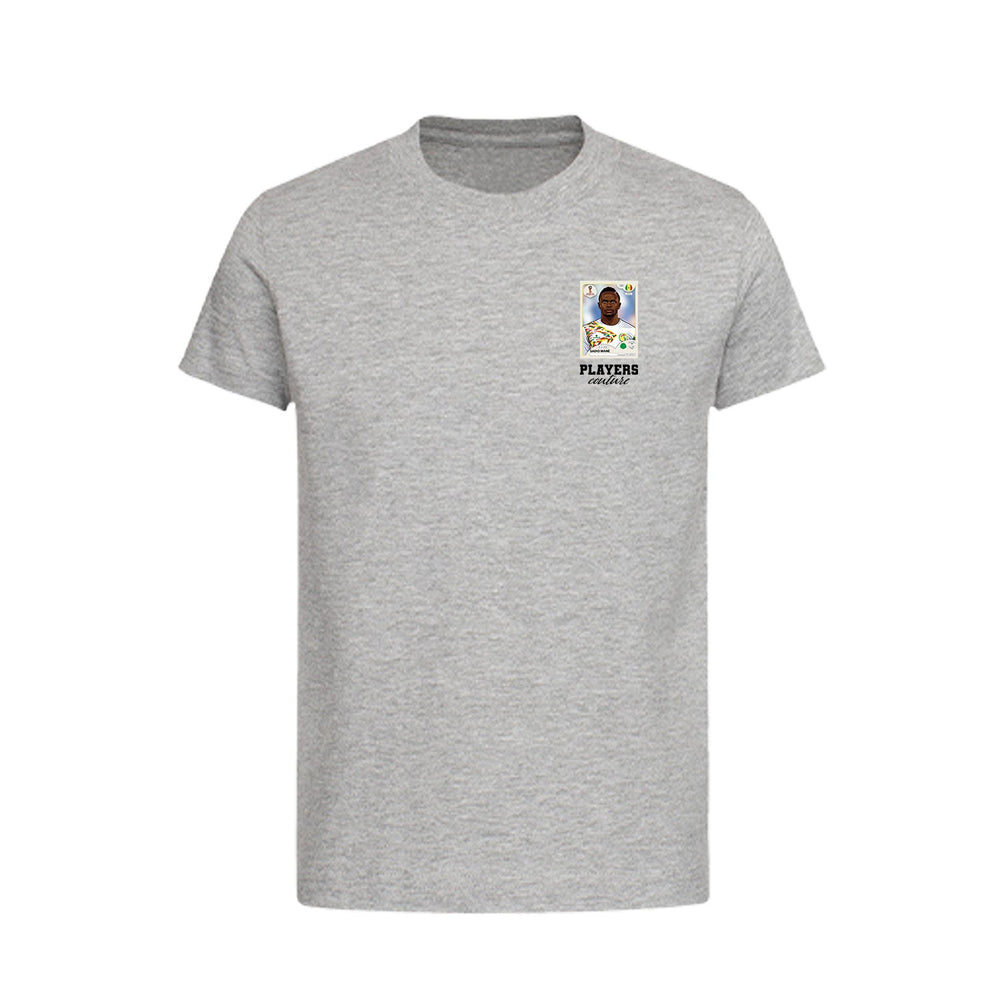 Sadio Mane World Cup Sticker Kids T-Shirt – sadio mane sticker kids grey tshirt Players Couture design