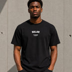 Salah Men's T-Shirt — lifestyle photo, Black t-shirt
