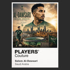 Salem Al-Dawsari Saudi Arabia Atlas Frame artwork by Players Couture
