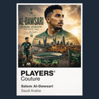 Salem Al-Dawsari Saudi Arabia Atlas Frame artwork by Players Couture