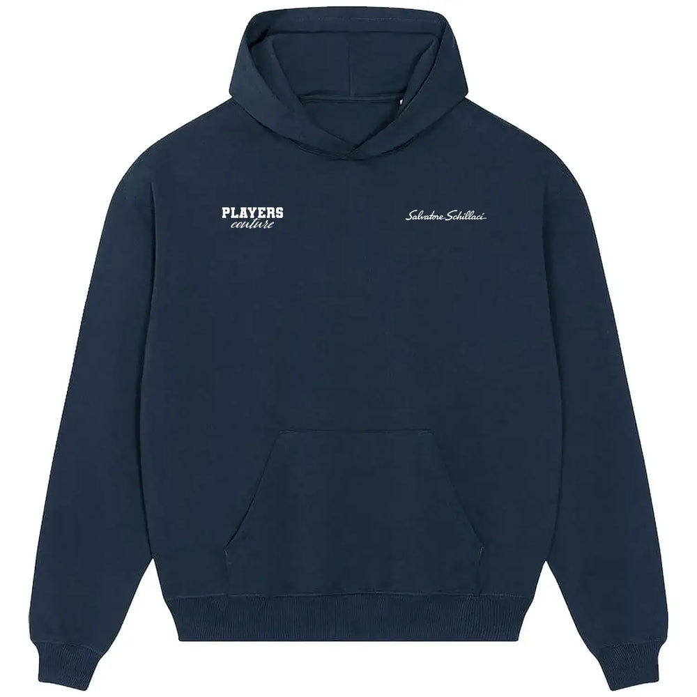 Salvatore Schillaci Logo Players Couture Men's Casual Hoodie - Navy / S | Fashion Collection, Football, Hoodies, Inter Milan, Italy, Juventus, Men's, Volume 1