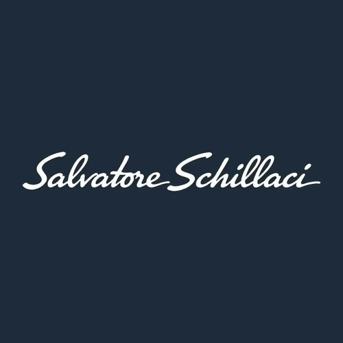 Salvatore Schillaci Logo Men's Hoodie – navy close-up detail shot of the Salvatore Schillaci Players Couture logo design