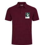 Sam Burns Golf Icon Frame Men's Polo Shirt - Burgundy