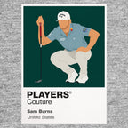 Sam Burns Golf Icon Frame Men's Polo Shirt