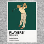 Sam Snead Golf Icon Frame Men's Polo Shirt in Gray - Players Couture Fan Apparel