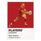 Sam Tomkins Catalans Dragons rugby league hoodie white