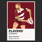 Sam Tomkins Wigan Warriors rugby league hoodie black
