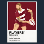 Sam Tomkins Wigan Warriors rugby league T-shirt navy