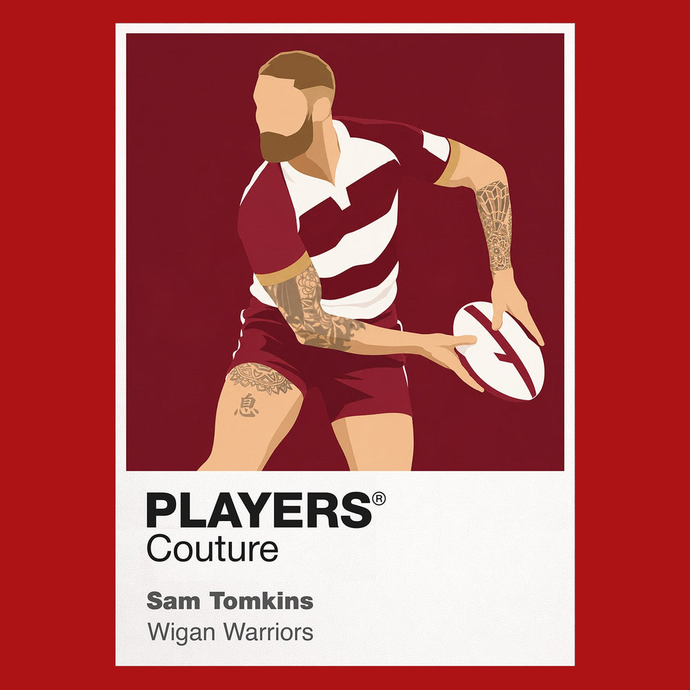 Sam Tomkins Wigan Warriors rugby league T-shirt red