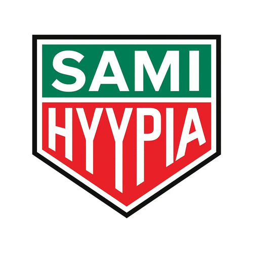 Sami Hyppia Logo Men's T-Shirt – white close-up detail shot of the Sami Hyppia Players Couture logo design