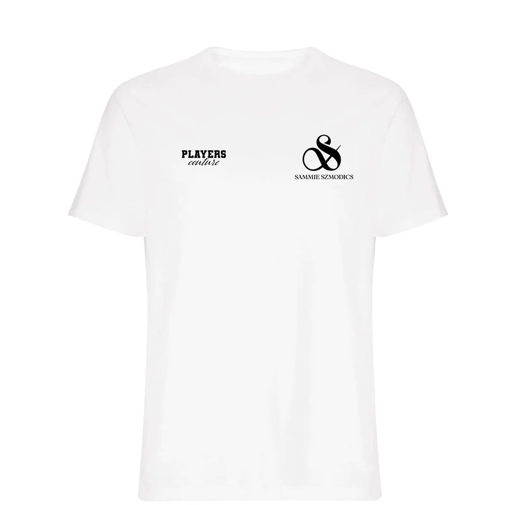 Sammie Szmodics Logo Players Couture Mens T-Shirt White