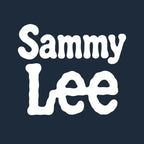 Sammy Lee Logo Men's Hoodie – navy close-up detail shot of the Sammy Lee Players Couture logo design
