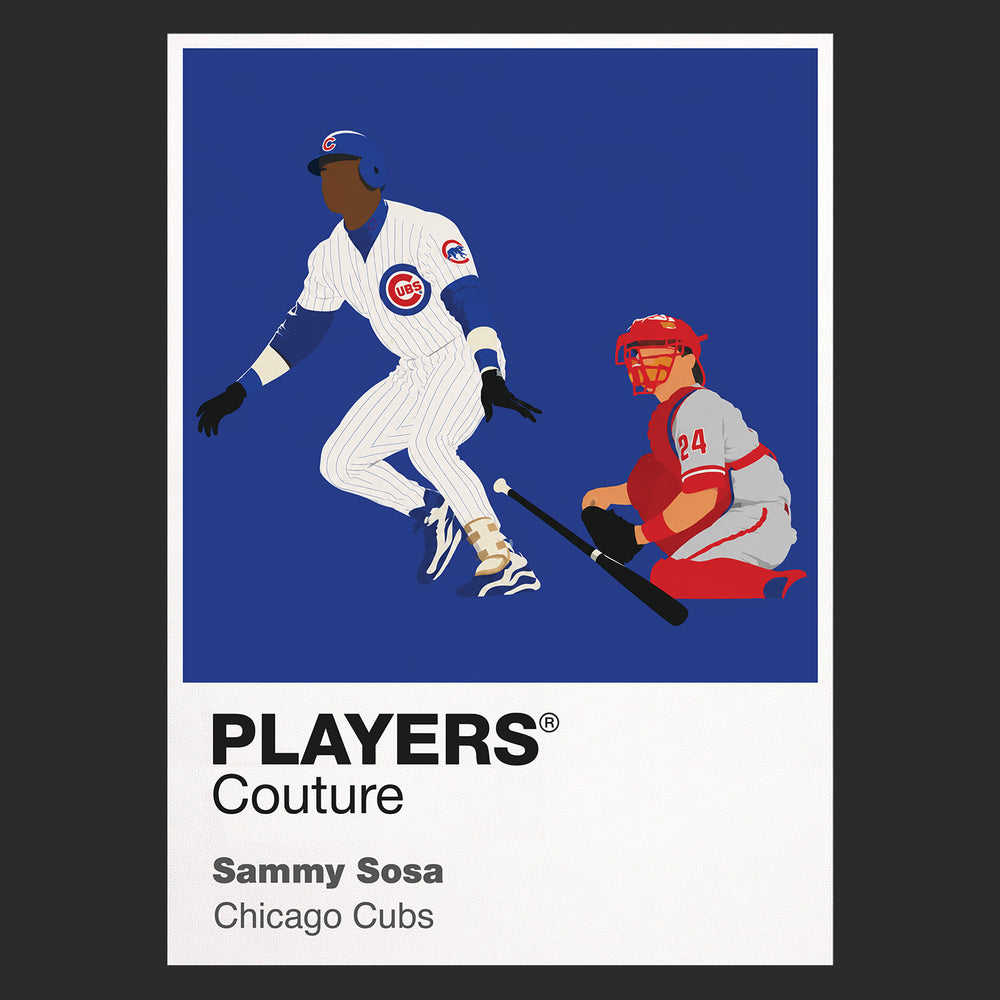 Sammy Sosa Cubs Baseball Icon Frame Men's T-Shirt