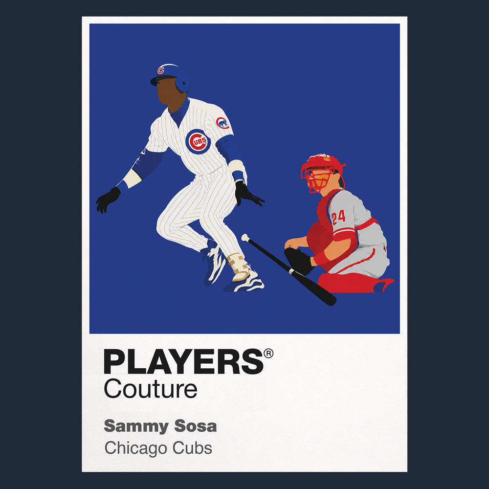 Sammy Sosa Cubs Baseball Icon Frame Men's T-Shirt