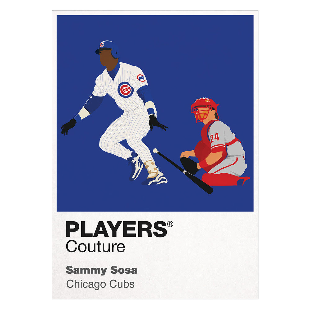 Sammy Sosa Cubs Baseball Icon Frame Men's T-Shirt