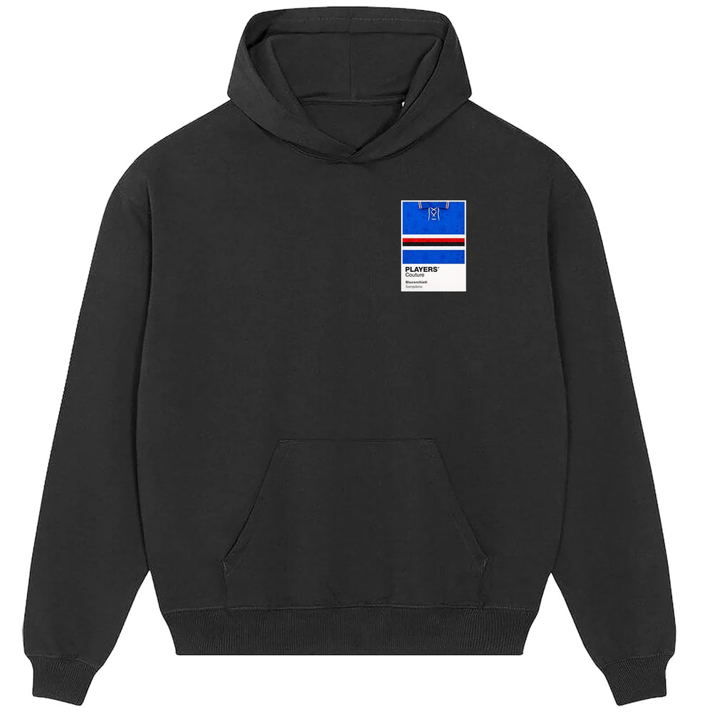 Sampdoria Classic Football Shirt Colours Frame Men's Hoodie