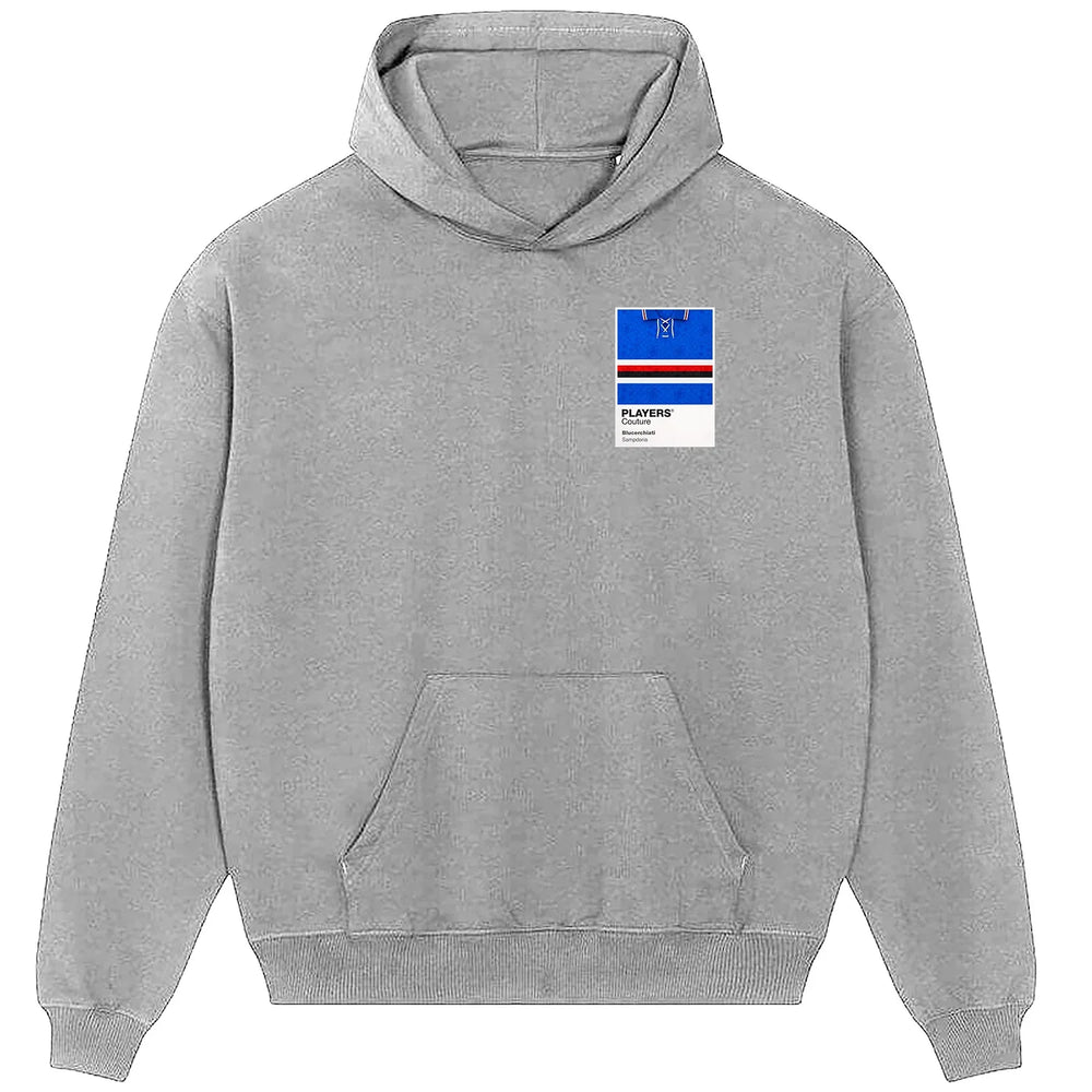 Sampdoria Classic Football Shirt Colours Frame Men's Hoodie