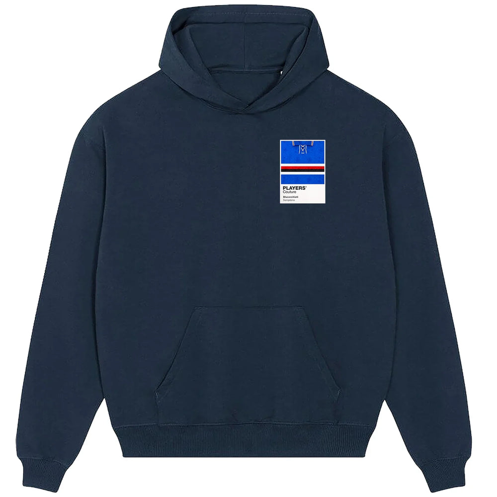 Sampdoria Classic Football Shirt Colours Frame Men's Hoodie