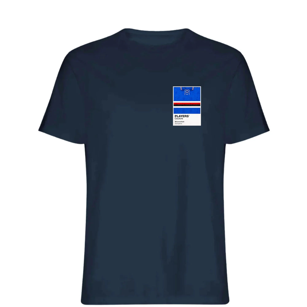 Sampdoria Classic Football Shirt Colours Frame Men's T-Shirt