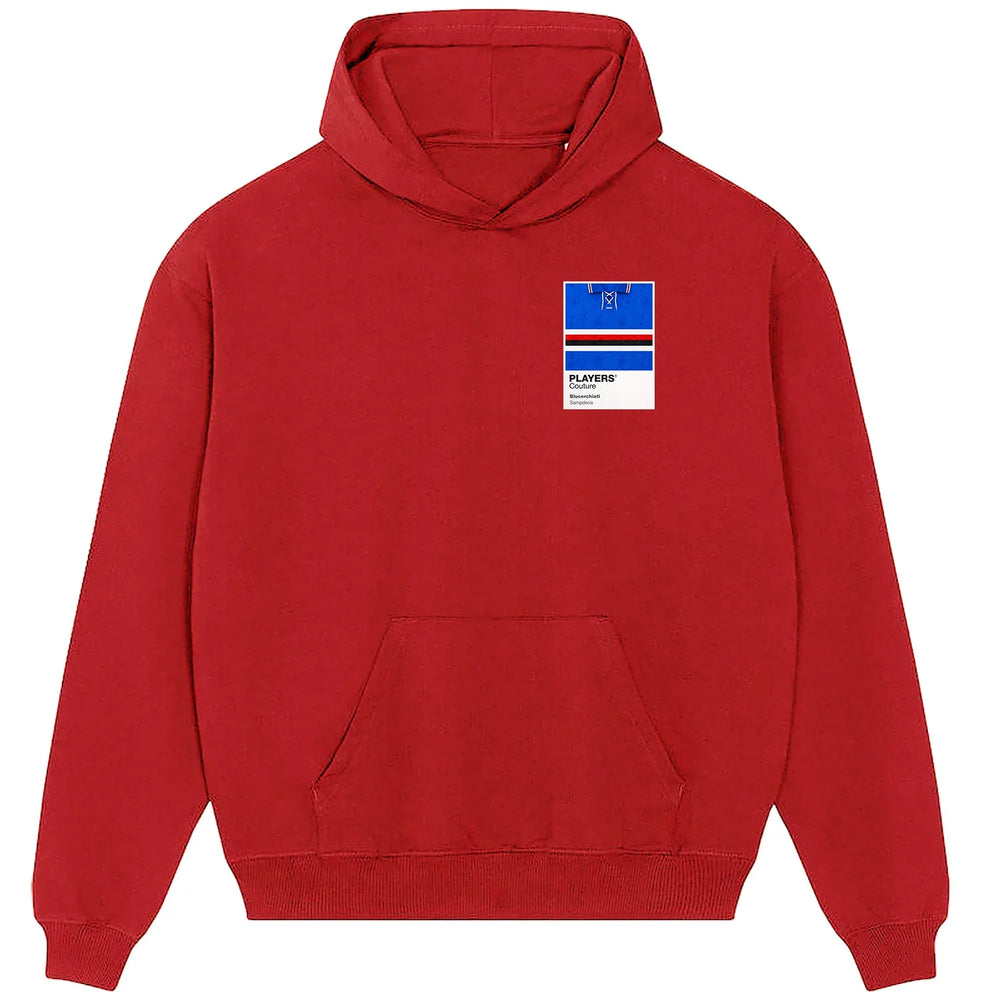 Sampdoria Classic Football Shirt Colours Frame Men's Hoodie
